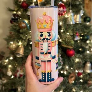 Nutcracker pink tumbler 20oz